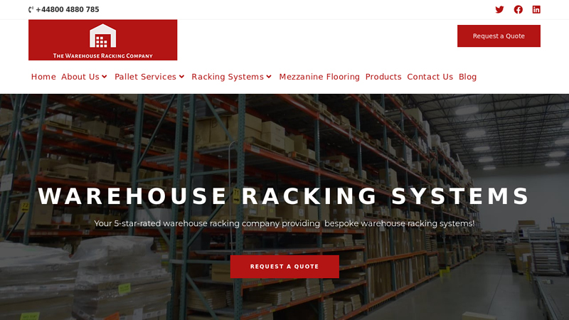 Warehouse Racking Solutions | Racking Company | TWRC