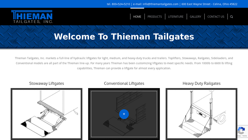 Thieman Tailgates - Hydraulic Lift Gate Manufacturer