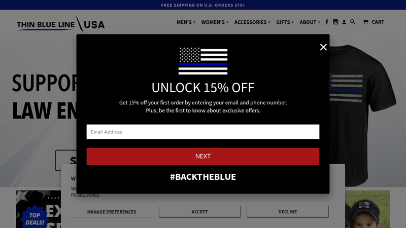 Thin Blue Line USA - Official Site - Shop Gifts, Flags, & Apparel