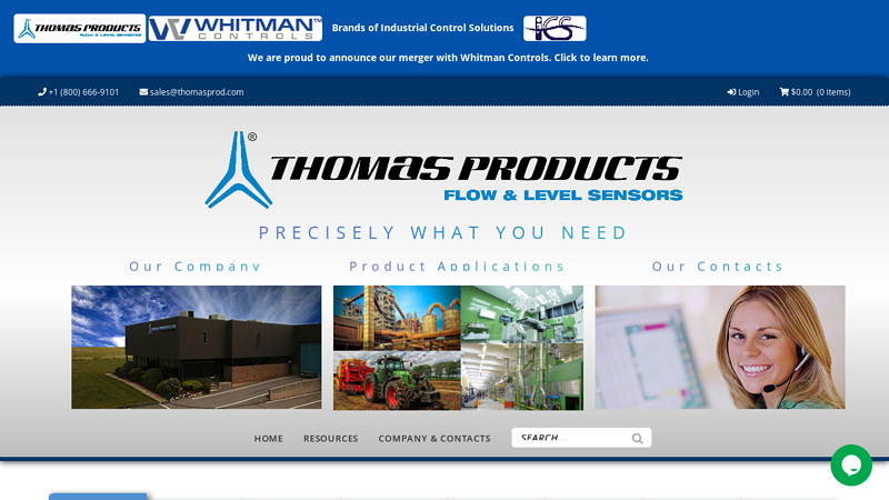 Premium Flow and Level Sensors Manufacturer (Shop For Flow, Level, Pump Controls, Indicators) | Thomas Products Ltd.