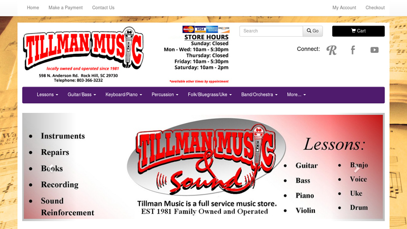 Tillman Music Rock Hill