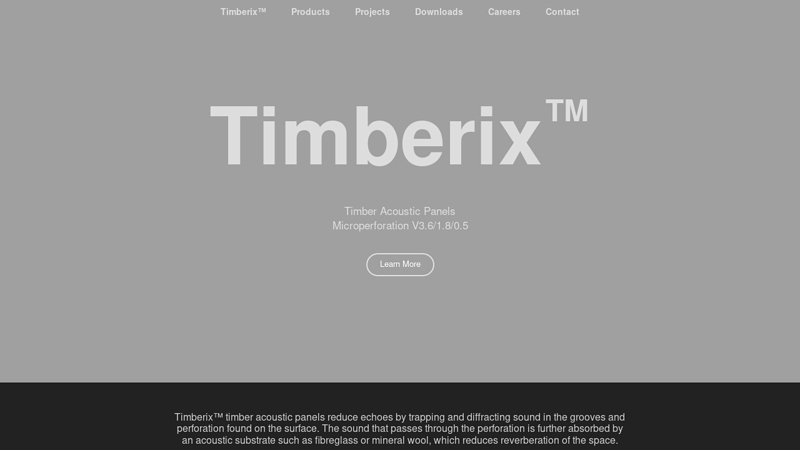 Timberix - Timber Acoustic Panels - Wooden Grooved & Perforated Panels