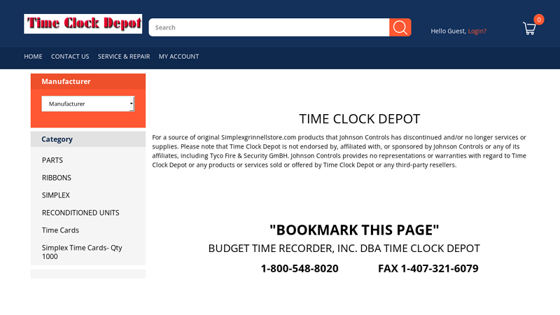 Welcome to Time Clock Depot - Service the way it used to be!