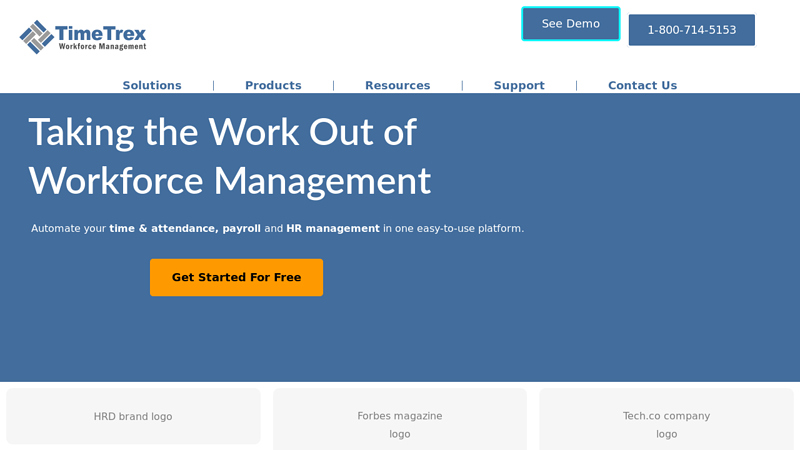 Workforce Management | Time & Attendance, Payroll, HR Management - TimeTrex