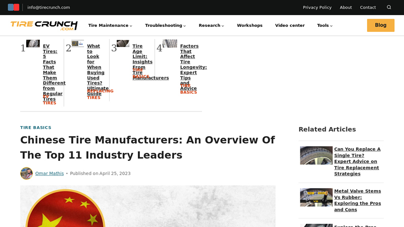 Image of Chinese Tire Manufacturers: An Overview of the Top 11 ...