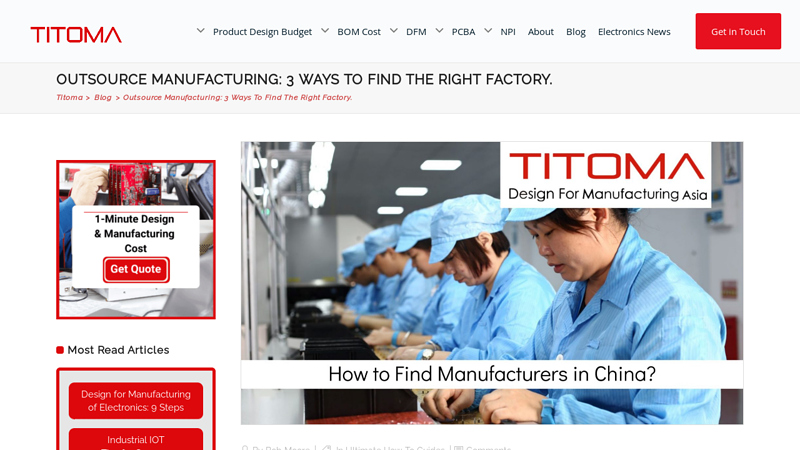 Image of Outsource Manufacturing: 3 Ways to Find The Right Factory.