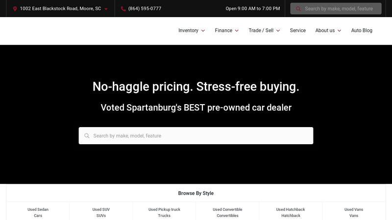 Used Car, Truck, SUV & Powersports in Spartanburg, SC | TLC Motors