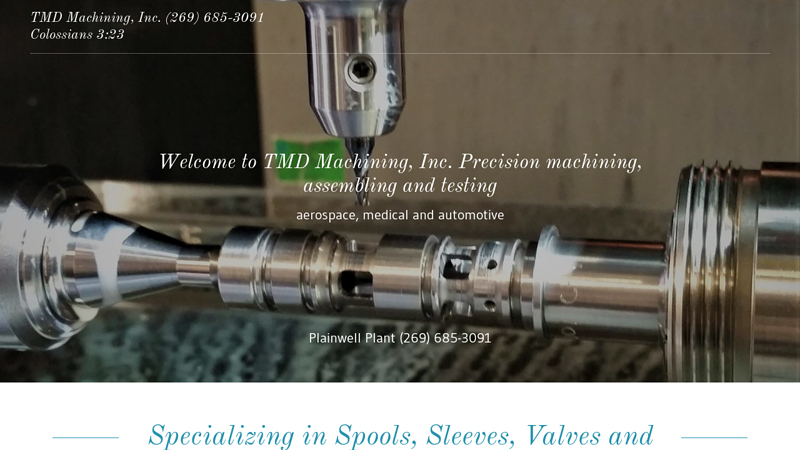 Specialty Precision Manufacturing - TMD Machining, Inc.