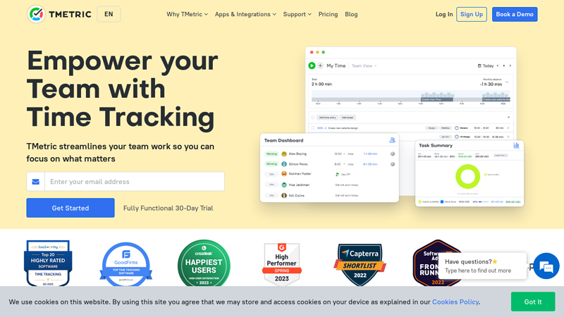 TMetric: Free Time Tracking App & Software