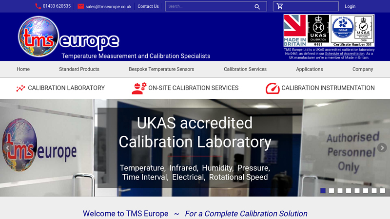 TMS Europe Ltd - Temperature Measurement & Calibration