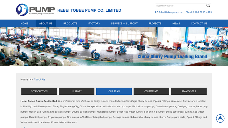 Image of China Slurry Pumps and Warman Slurry Pump Manufacturer