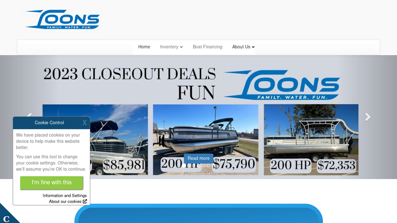 Pontoon Boat Sales, Service & Parts - Toons USA