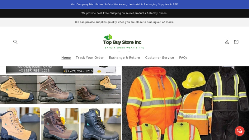 TOP BUY STORE I Top Safety Boots in Toronto - Wholesale Latex Gloves C Top Buy Store Inc