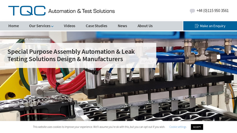 Automation, Robotics & Leak Testing Solutions - TQC Nottingham