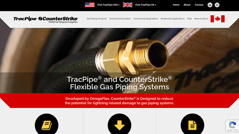 CSST | Omegaflex | Gas Piping | Piping Systems - TracPipe Canada TracPipe Canada