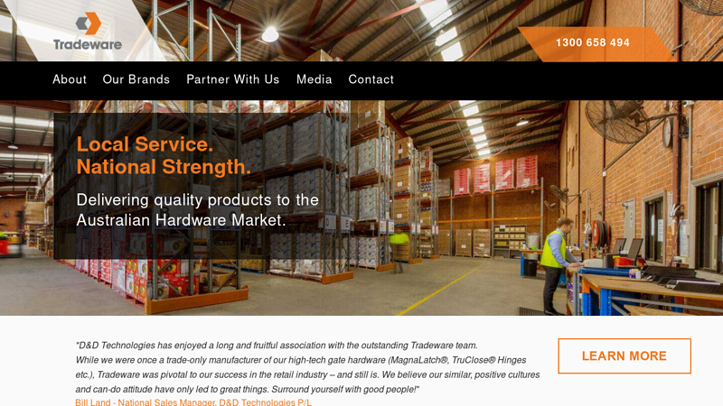 Tradeware - Quality products to the Australian Hardware Market.