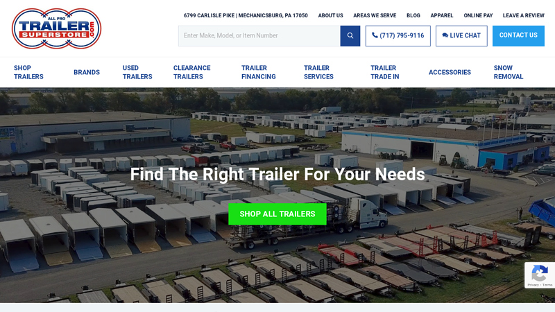 New & Used Trailers for Sale | All Pro Trailer Superstore