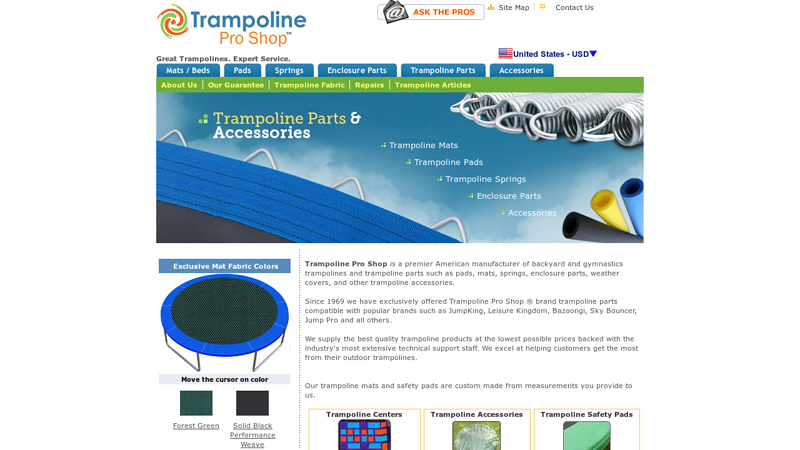 Trampoline, Trampoline Parts & Accessories: Trampoline Pro Shop