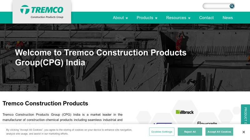 Tremco Construction Products Group, India