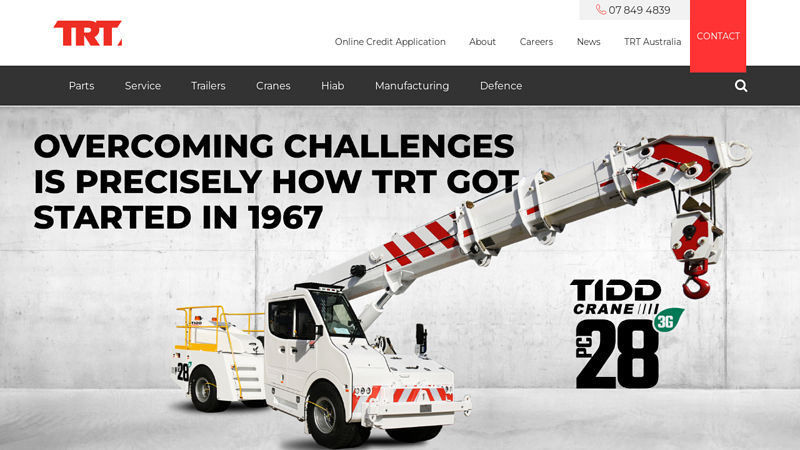 TRT - Truck Parts, Repairs, Cranes, Trailers, HIAB, Zepro, TIDD