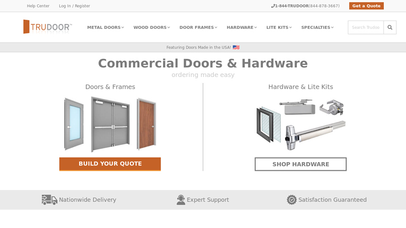 Commercial Steel Doors, Hollow Metal Doors, Fire-Rated Doors, Hardware