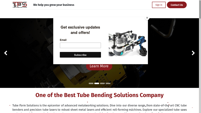 Tube Bending Solution | Quality CNC Tube Benders & Laser Cutting |TFS