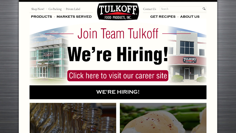 Tulkoff a Food Manufacturer of Condiments, Sauces & Ingredients