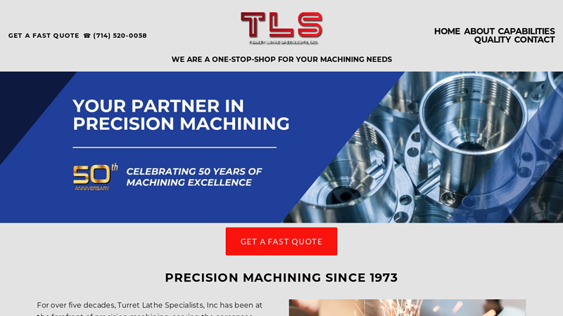 Precision Machining Services | Turret Lathe Specialists, Inc