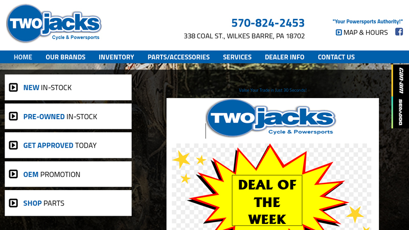 Two Jacks Cycle & Powersports | Motorsports Dealers, Wilkes Barre PA