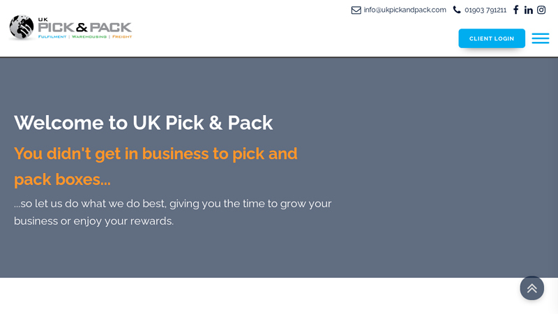 UK Pick & Pack - Your Expert Ecommerce Fulfilment Team