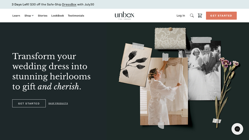 Repurpose Your Wedding Dress with Unbox the Dress? C Unbox the Dress