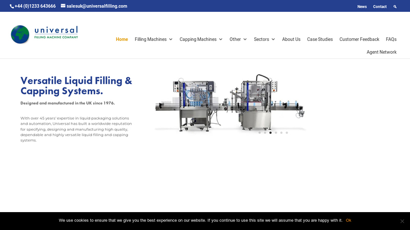 Liquid Filling Machines & Capping Machines | Universal Filling