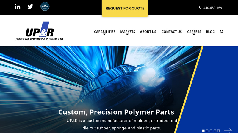 Universal Polymer & Rubber | Custom, Precision Polymer Parts | Ohio