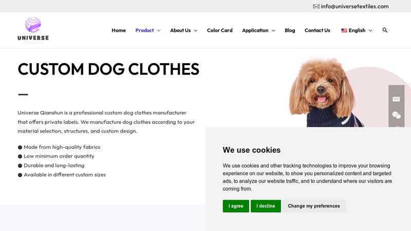 Image of CUSTOM DOG CLOTHES