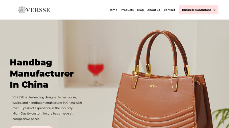 Image of VERSSE | Handbag Manufacturer China | Designer Ladies Bags, Purse Factory