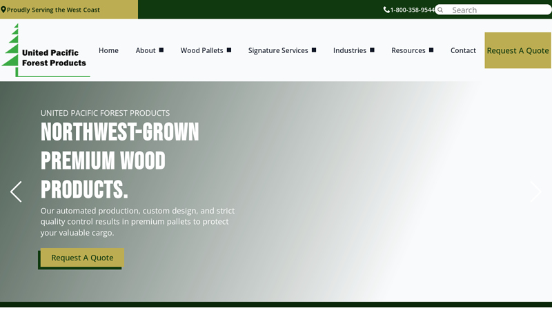 United Pacific Forest Products | Premium Wood Pallets | Tigard, OR