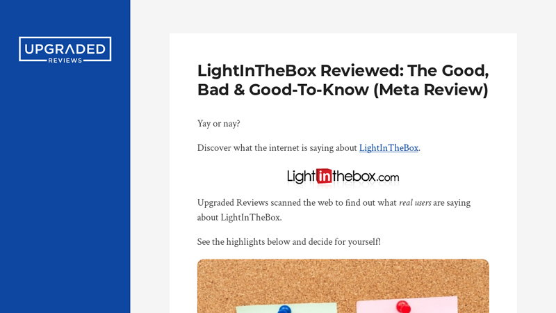 Image of LightInTheBox Reviewed (2024): The Good, Bad & Good-To-Know