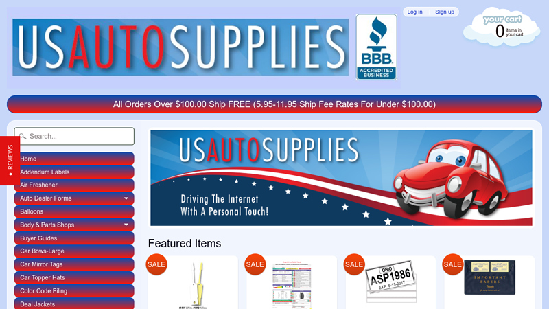 US AUTO SUPPLIES | Car Dealership Supplies | US Auto Supplies