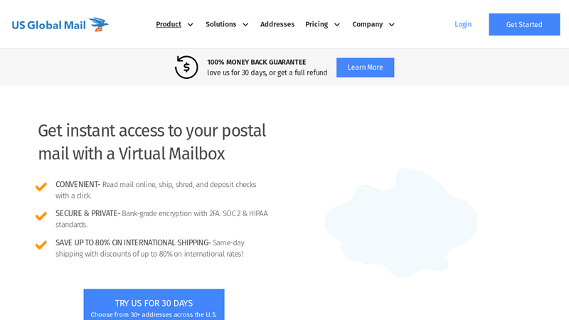 Virtual Mailbox & Virtual Address Service | US Global Mail