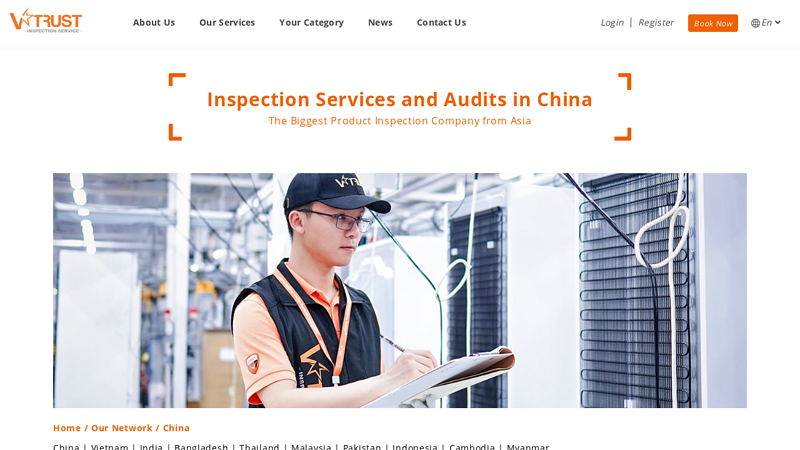 Image of Quality Control and Inspection Services in China | V-Trust