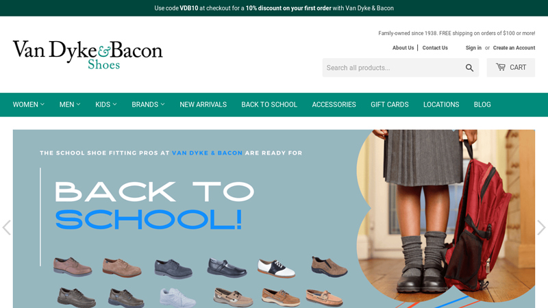 Van Dyke and Bacon | Comfort Shoe Stores in Baltimore