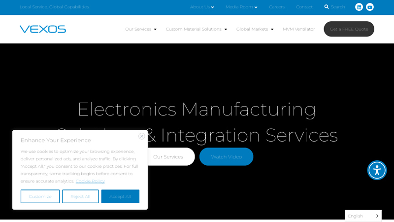 Electronics Manufacturing Solutions & Integration Services - VEXOS