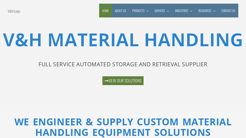 Material Handling Equipment Supplier | Kardex Dealer | V&H