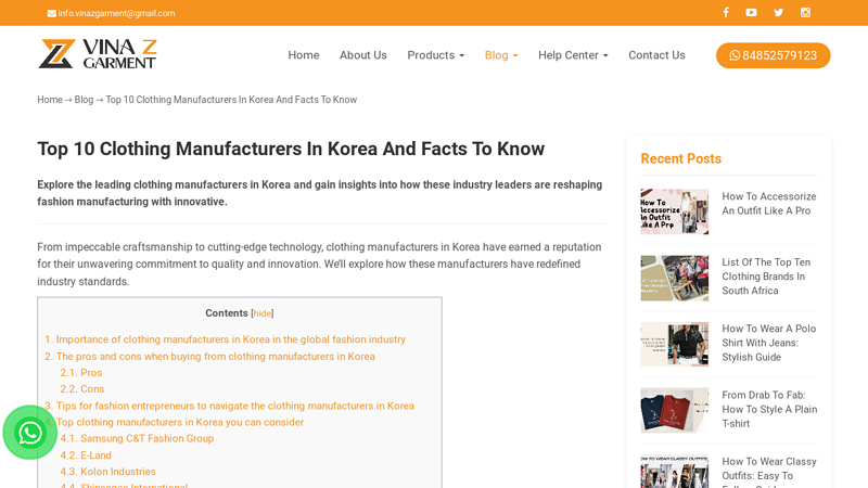 Image of Top 10 Clothing Manufacturers In Korea And Facts To Know