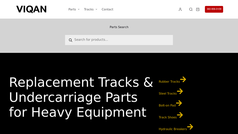 Replacement Tracks & Undercarriage Parts for Heavy Equipment