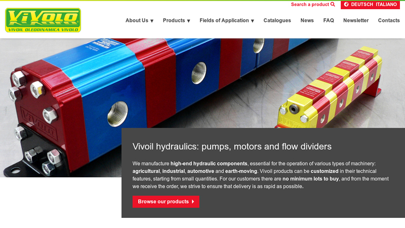 Hydraulic Flow Dividers, Pumps, Motors ? Vivoil (Bologna, Italy)