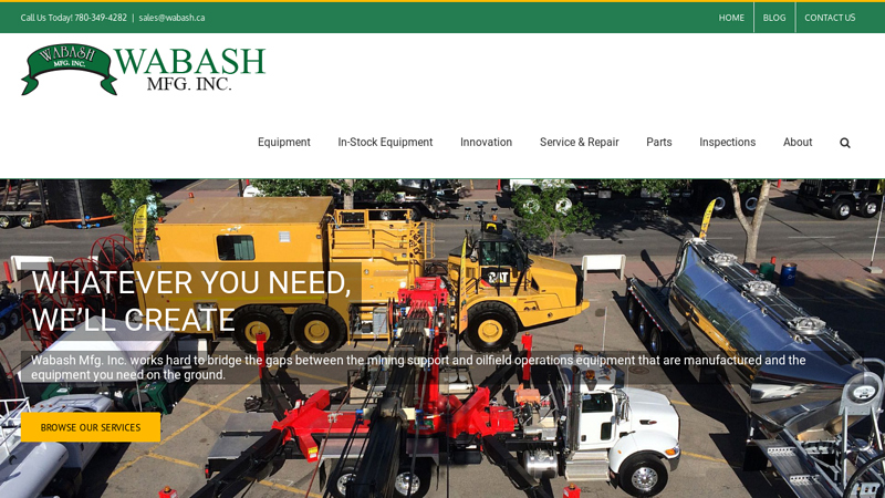 Wabash Mfg. Inc. - Custom Heavy Equipment Manufacturer