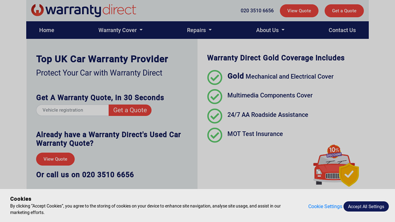 Car Warranty in UK | Get a Quote From Warranty Direct