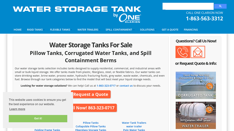 Water Storage Tanks | Tanks for Water and Fuel Storage