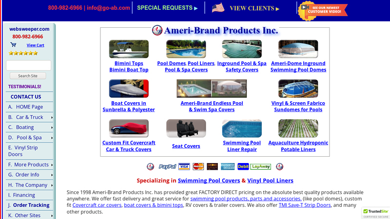 Pool Liners, Covers, & Domes | Bimini Tops & Boat Covers | Car Covers & More!